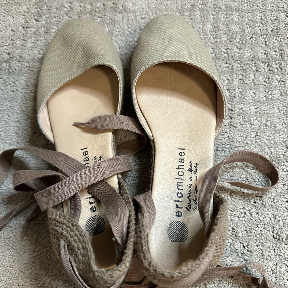 Eric Michael Tan Espadrilles Comfortable Stylish Footwear - Picture 3 of 5